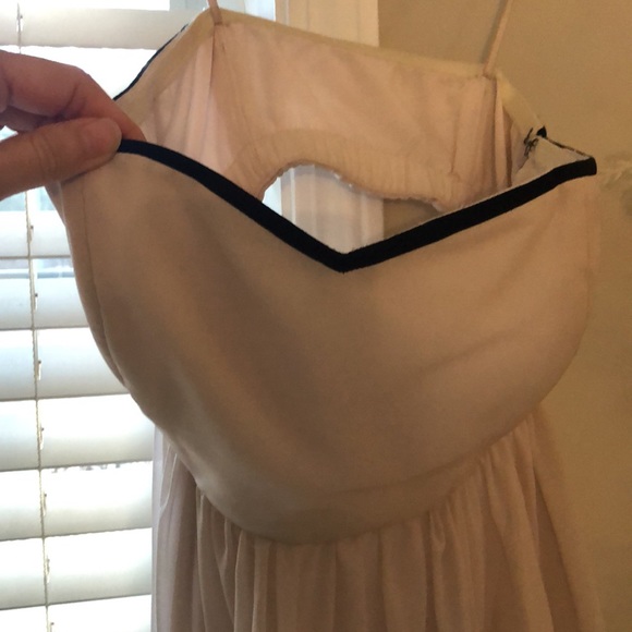 Stunning Free People NWT Maxi, Nude with black and red flowers, strapless - Picture 4 of 15